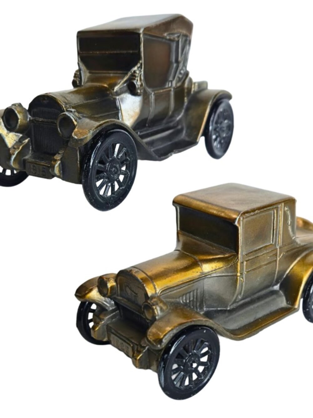 Vintage Chevrolet Car Banks Banthrico Chicago USA set of 2